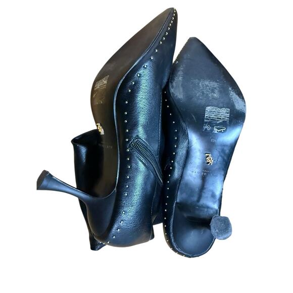 Kurt Geiger London Black Faux Leather Thigh High Boots Pointed Toe sz US 10 - Picture 7 of 7